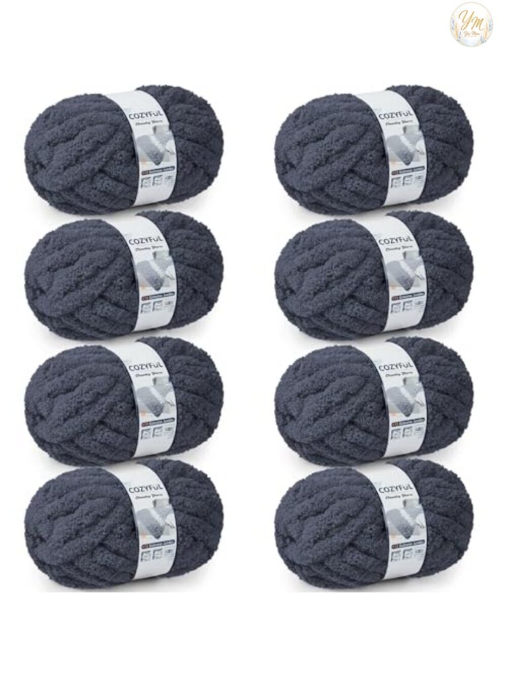 Chunky Chenille Yarn Super Bulky Jumbo Hand Knit Blanket Crochet Craft